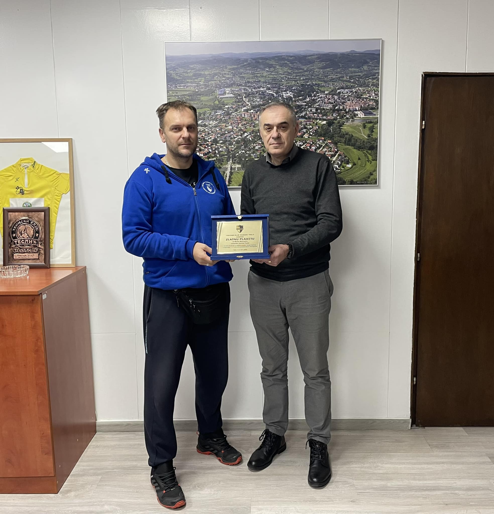 ZAHVALNICA NAČELNIKU MILIČEVIĆU ZA PODRŠKU U RADU TEKVONDO KLUBA “HVARANG” TESLIĆ